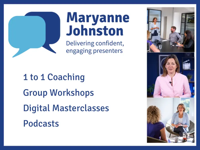 Presentation Skills & Public Speaking Coach - Maryanne Johnston