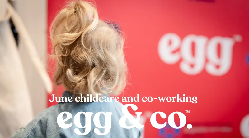 June's egg & co-working day with childcare
