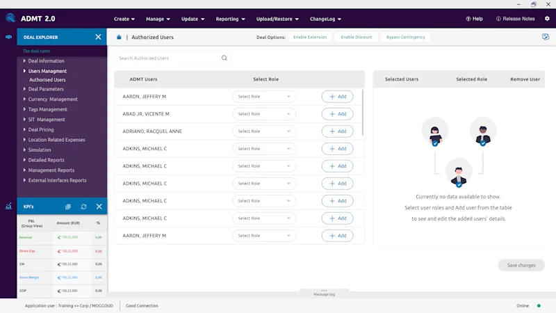 Capgemini Redesign — Users Management - Authorized Users