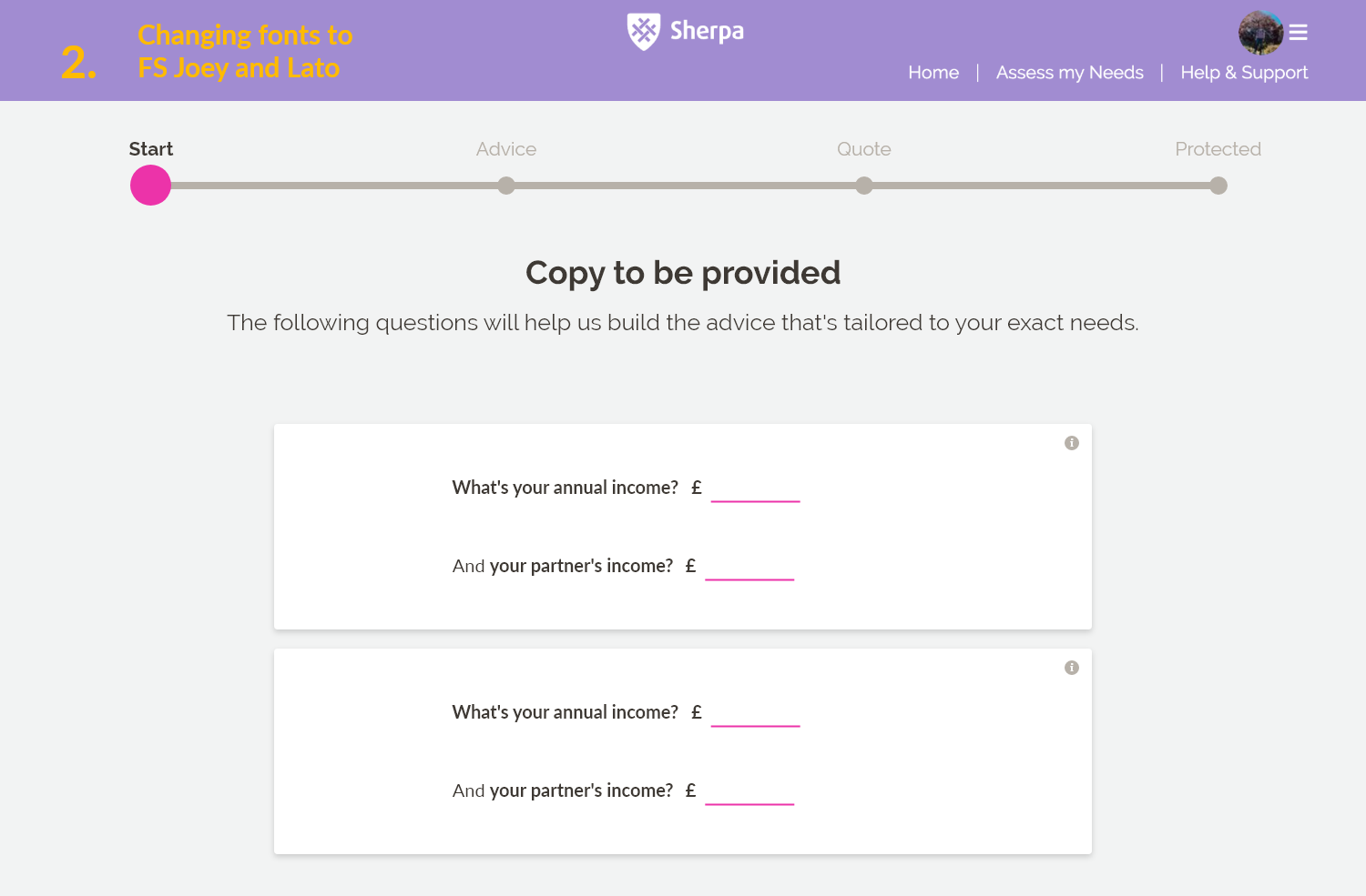 Sherpa β Redesigned Flow Page 63