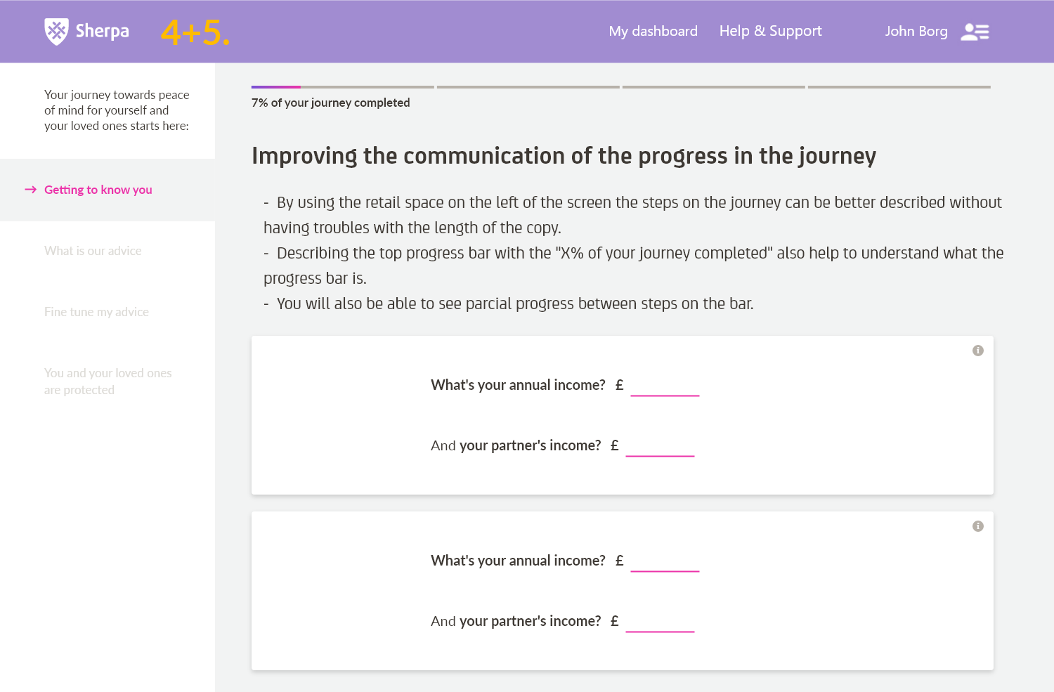 Sherpa β Redesigned Flow Page 68