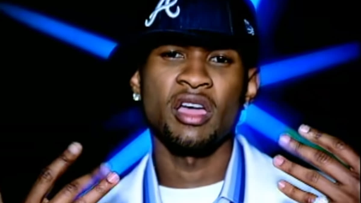 Usher in de videoclip van Yeah!