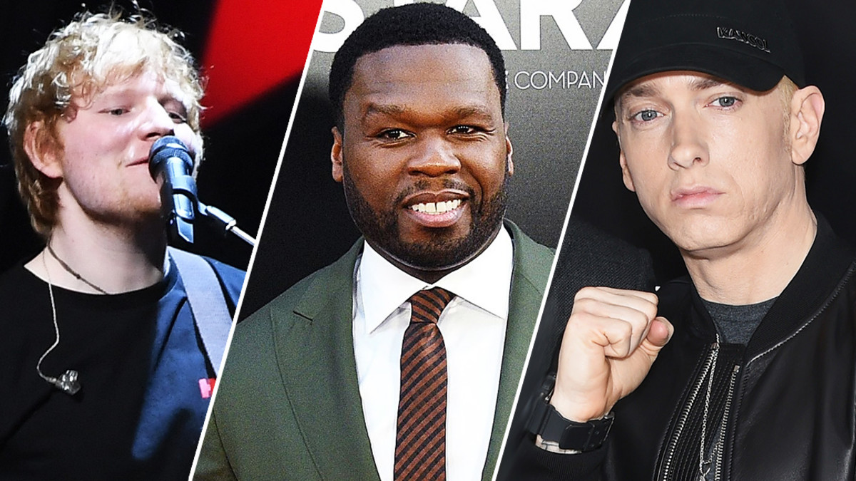 Ed Sheeran, 50 Cent en Eminem scoren een hit met Remember The Name.