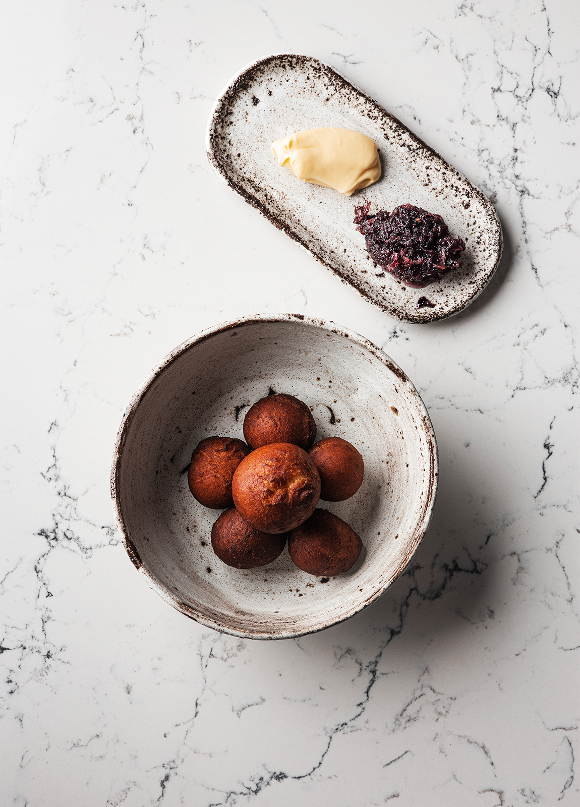 Doughnuts with Preserved Rose Petals