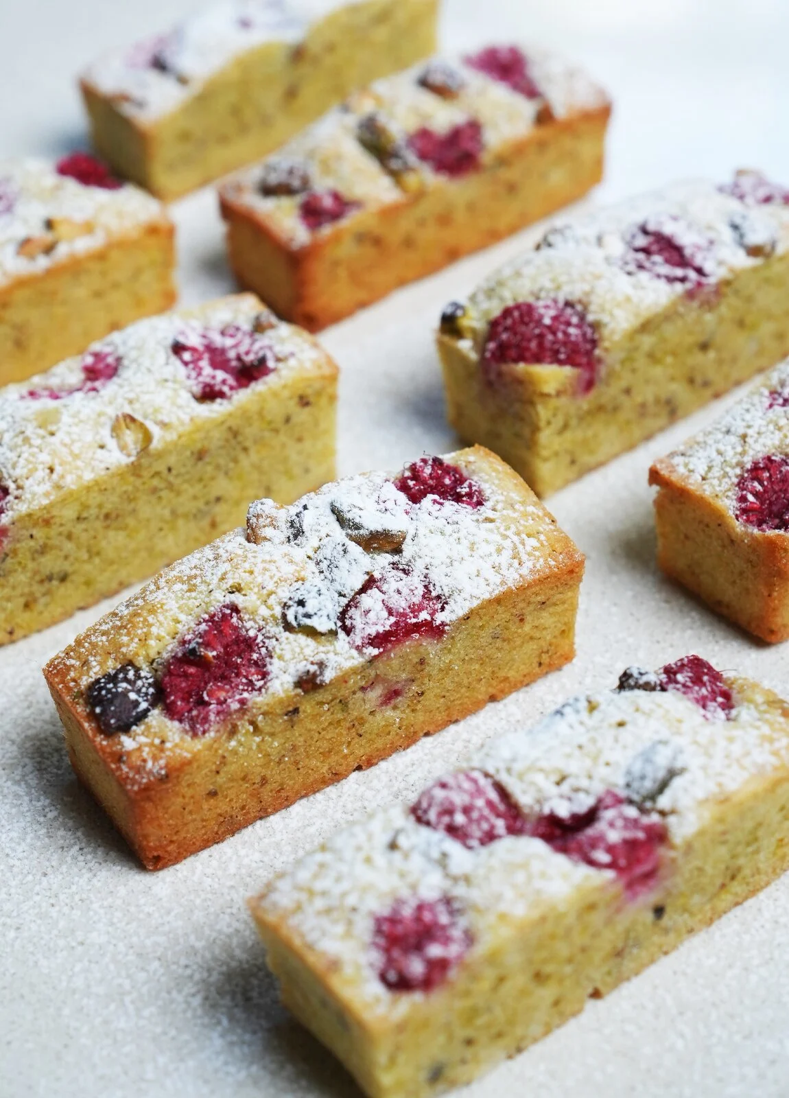 Raspberry & Pistachio Mini Cakes