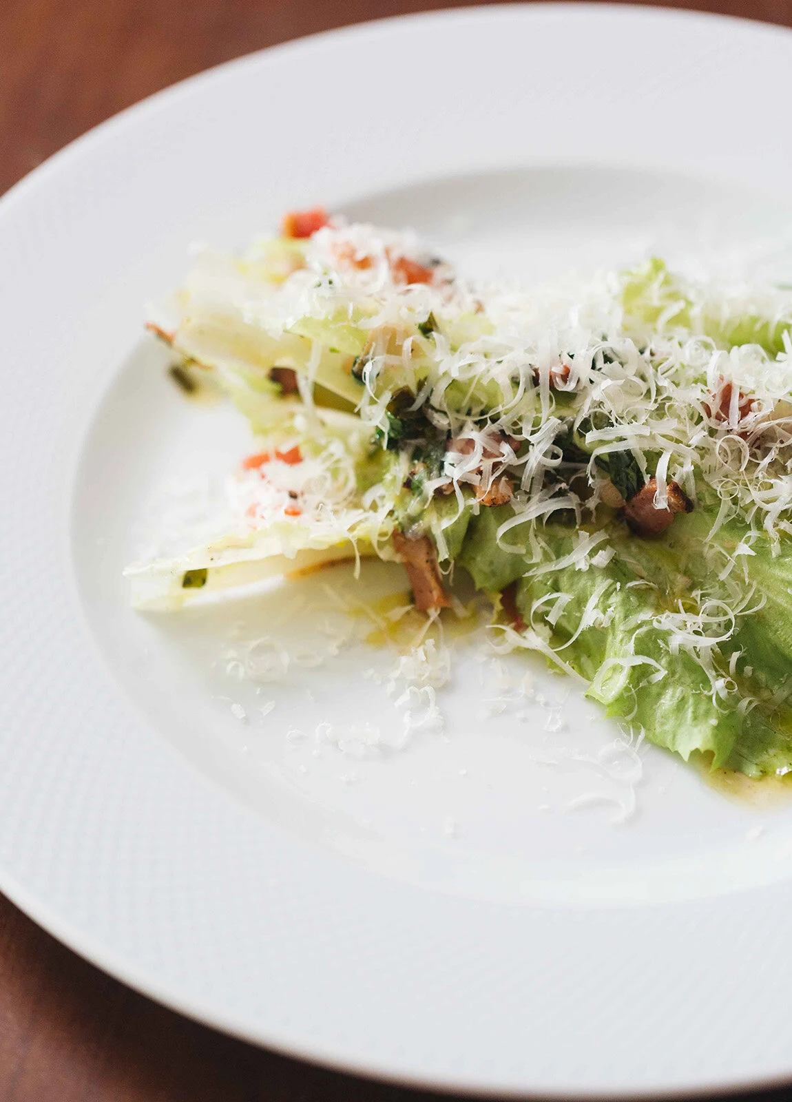 Escarole Salad with Pancetta Vinaigrette
