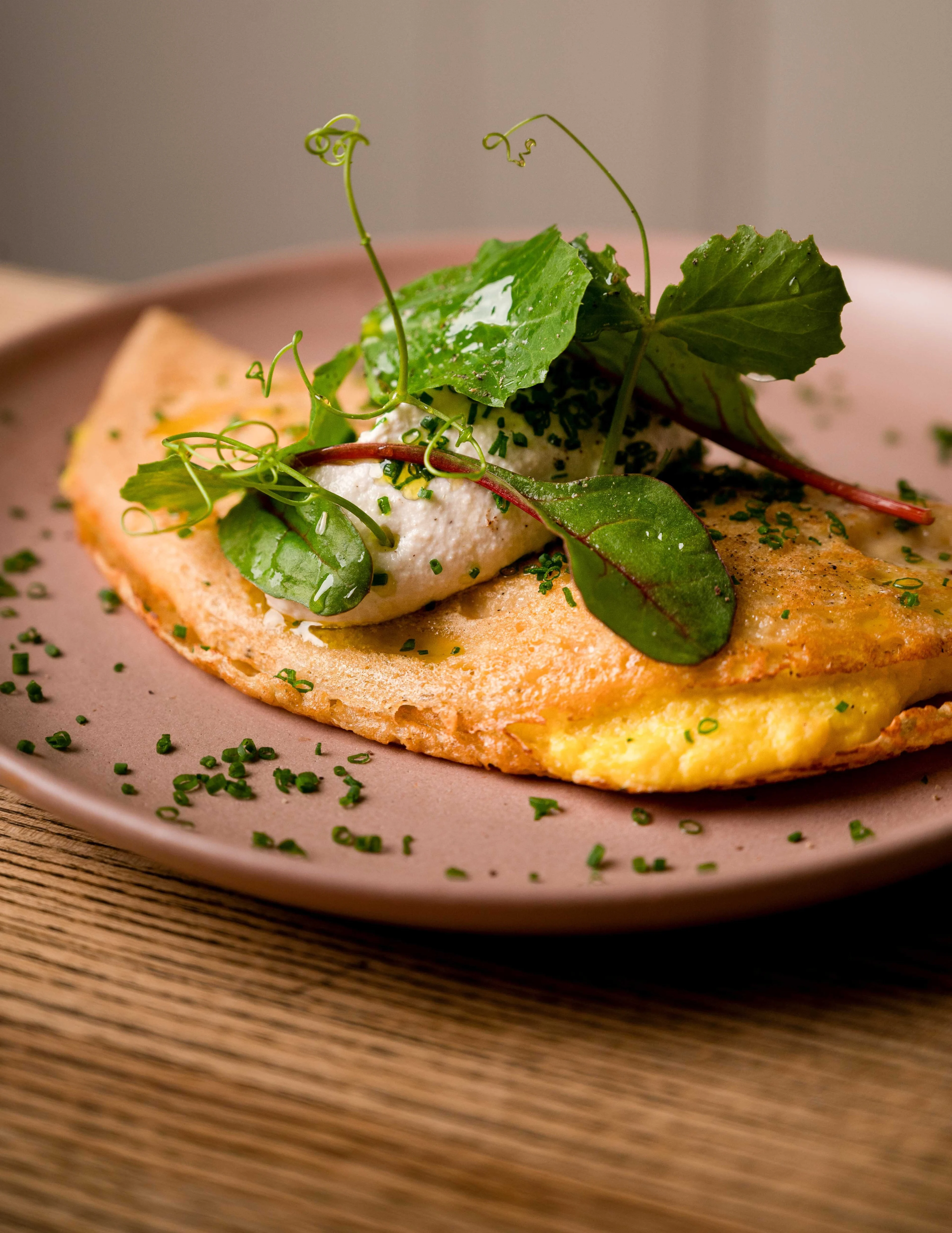 Vegan Omelet with Cashew Cream Cheese