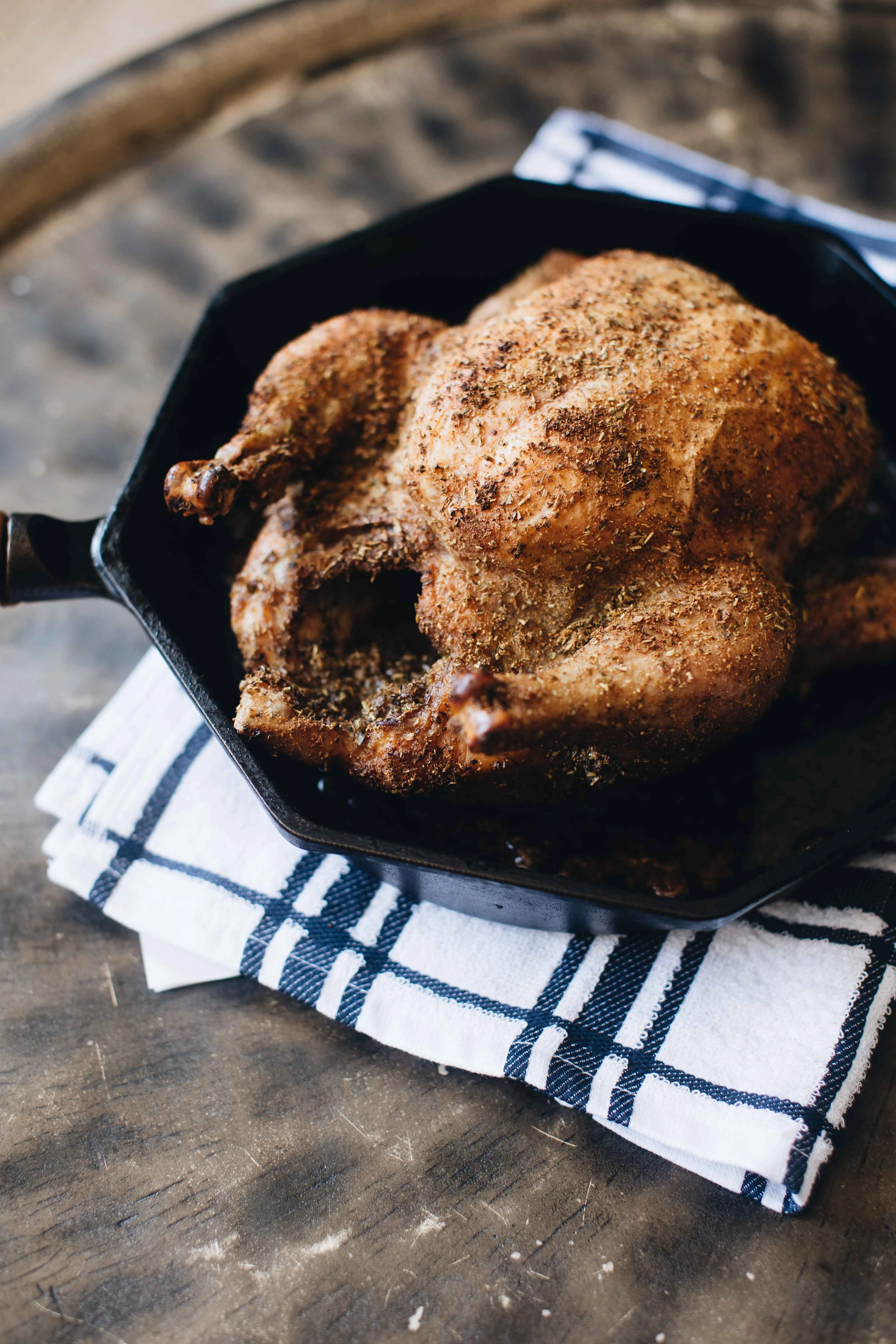 Dry Rubbed Roast Chicken
