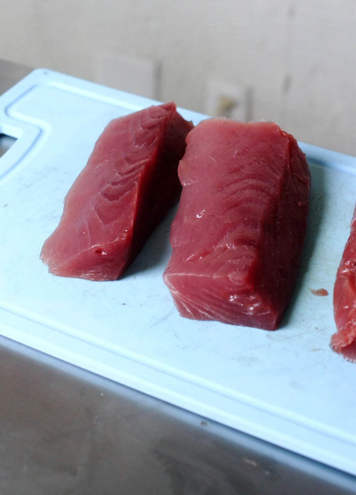 Tuna Fillet Cleaning
