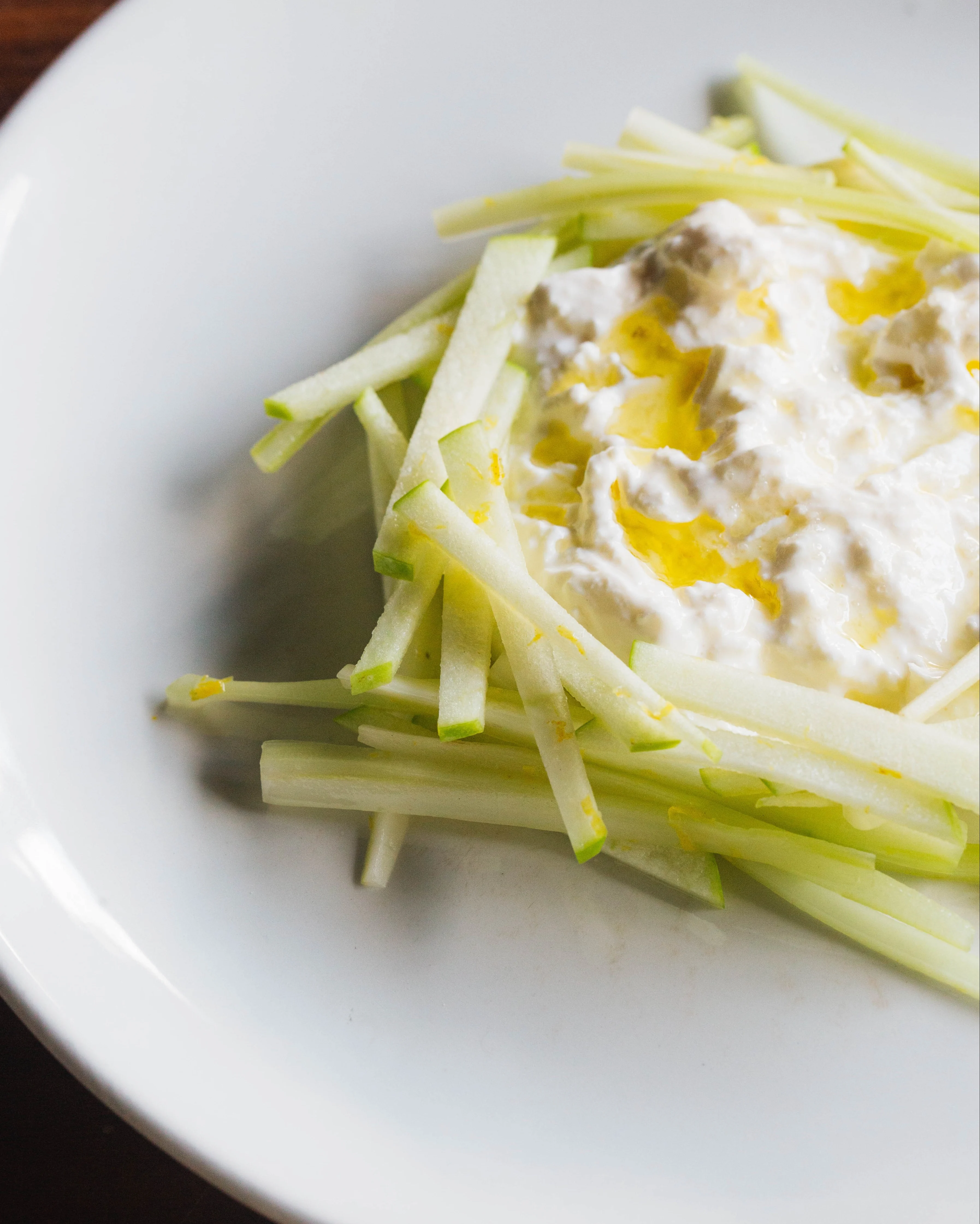 Stracciatella with Apple & Celery