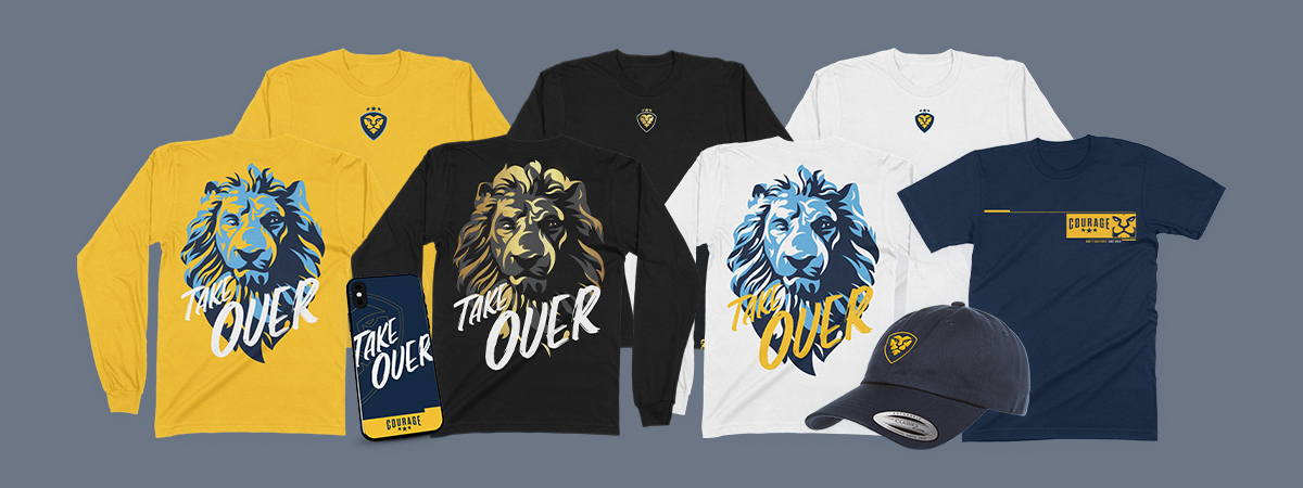 CouRage Season 1 Merch Line Lion Shirts