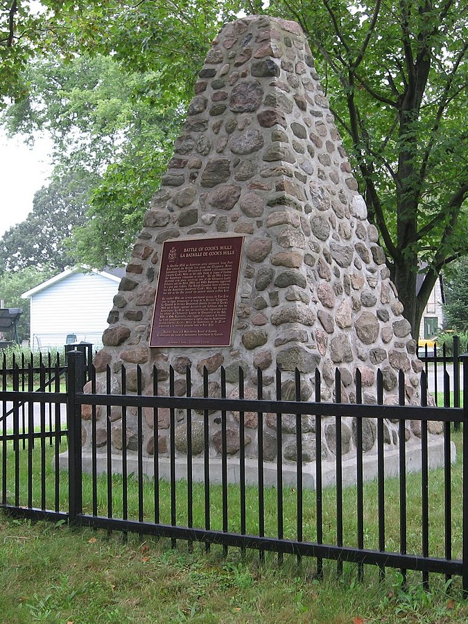 Battle of Cook-s Mills monument