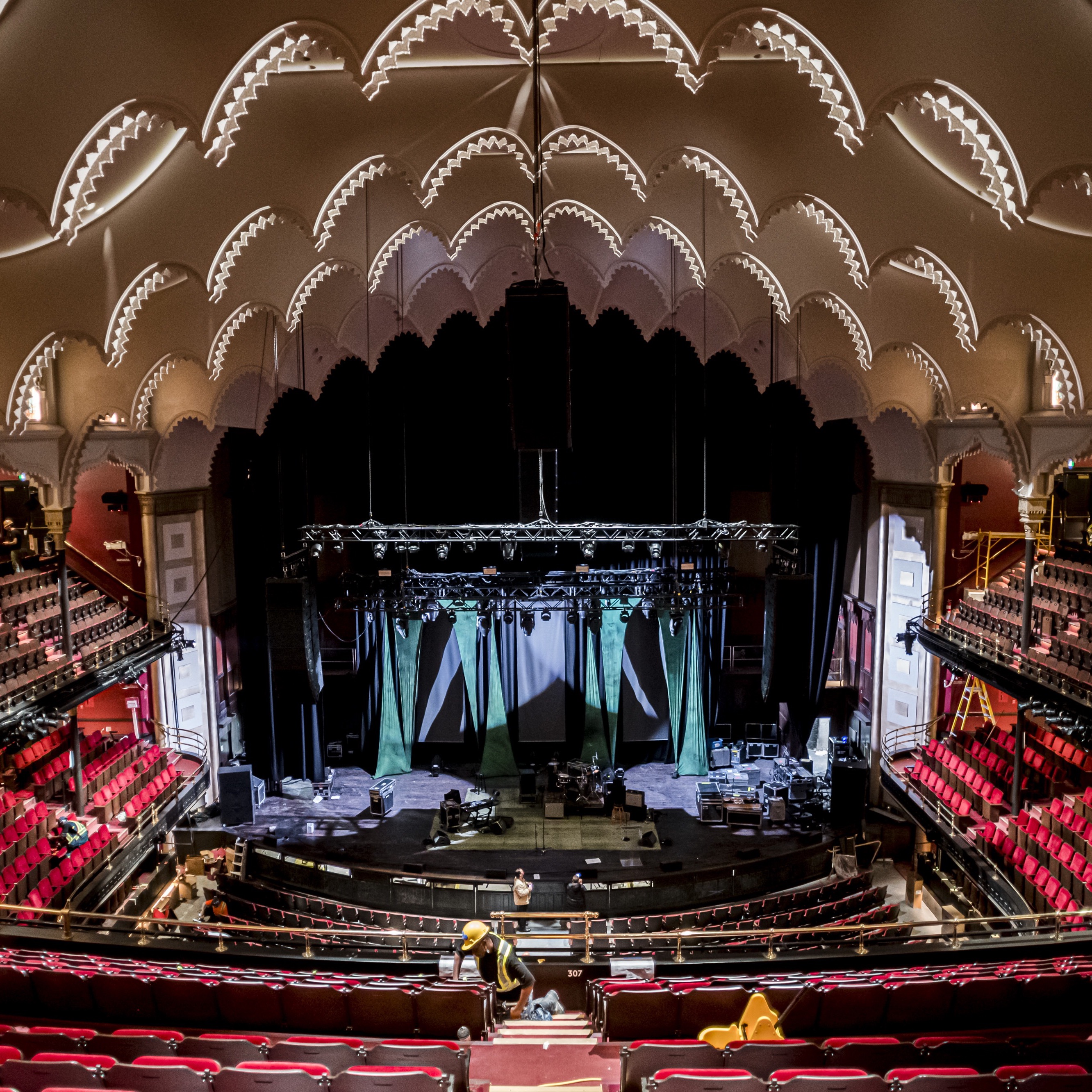 Auditorium shot of the first ever GA show right before audience entered sqaj0v