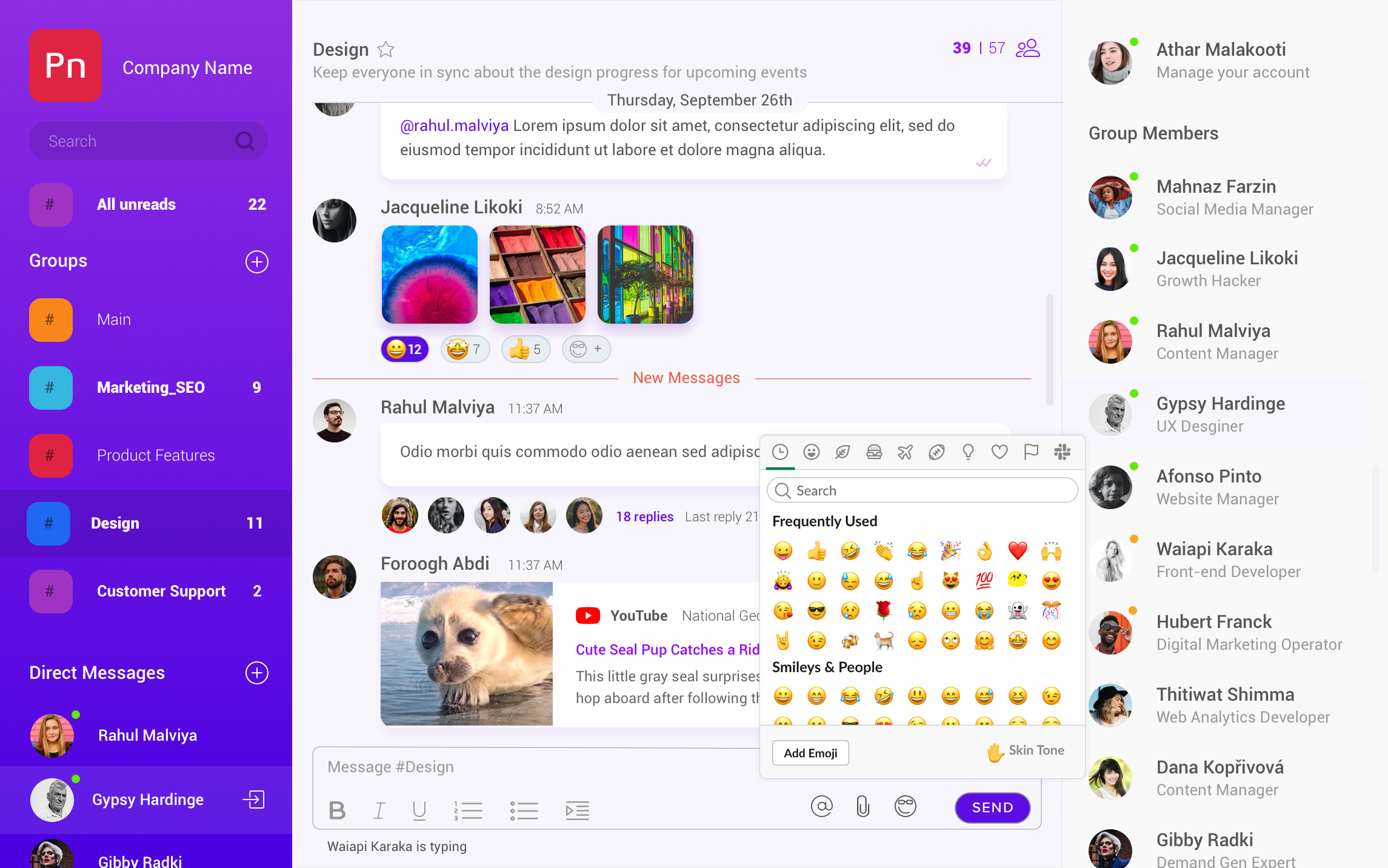 Chat UI Kit - Team Chat 