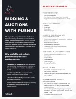 Bidding & Auctions with PubNub
