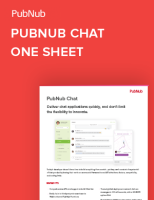 PubNub Chat One Sheet