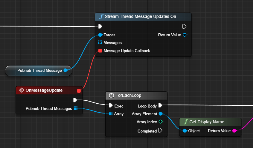 Unreal Chat SDK Stream Thread Message Updates On