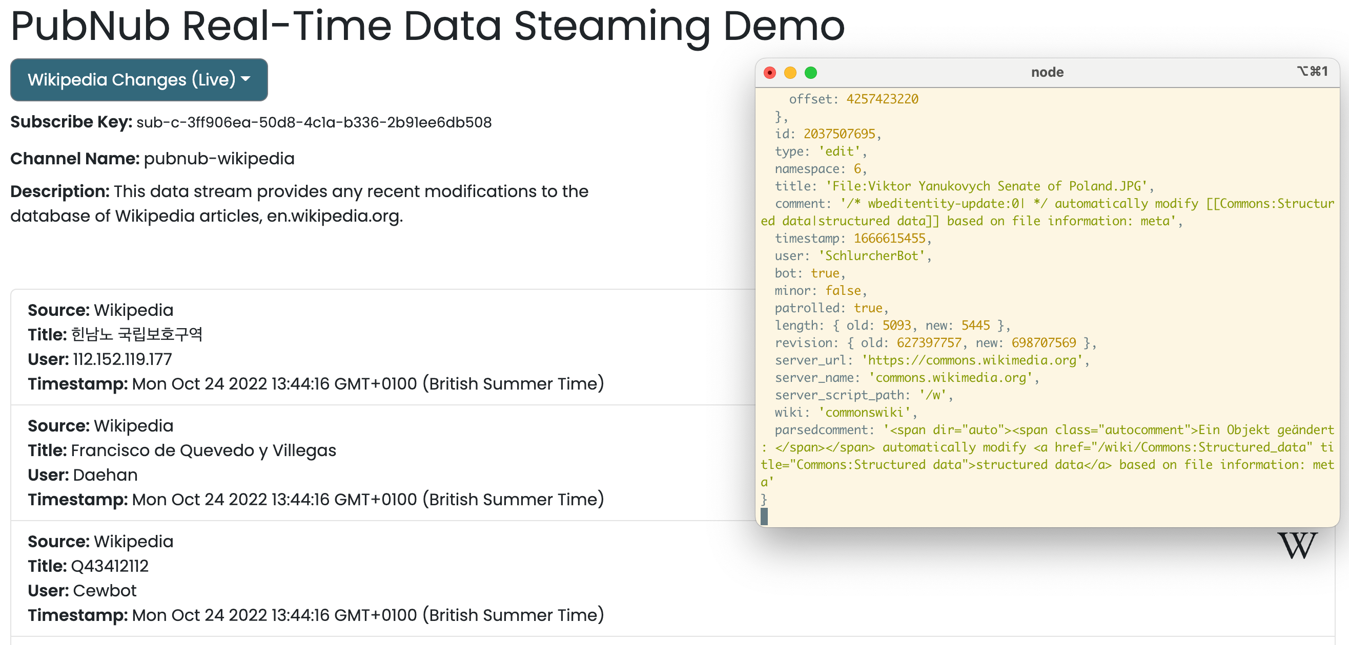 Tutorial: Create a real-time data streaming application | PubNub