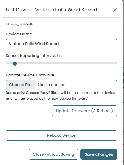 Store IoT Device Information using App Context