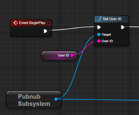 Set the UserID in Blueprints in the Unreal SDK