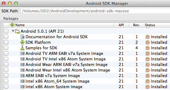 android SDK21