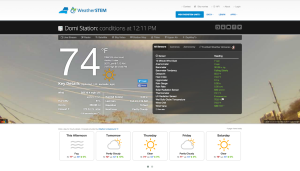 WeatherSTEM Dashboard screenshot