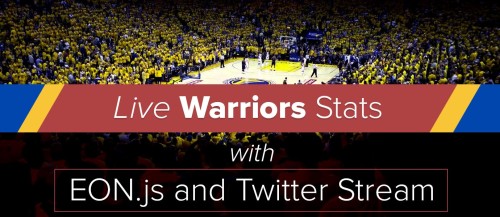 Visualizing Real-time Warriors Twitter Data using EON.js