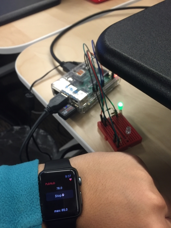 apple watch heart rate monitor with raspberry pi eon