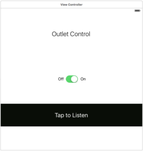 Outlet Control App User Interface