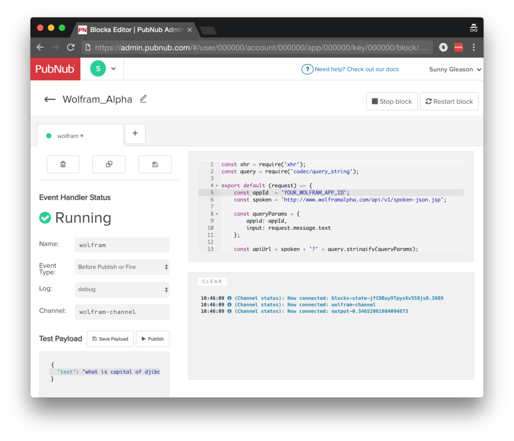 Wolfram Alpha BLOCK