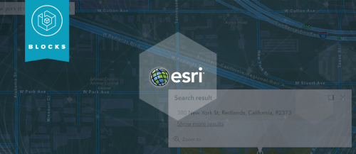 Real-time ArcGIS Geocoding with the Esri Geocoding BLOCK
