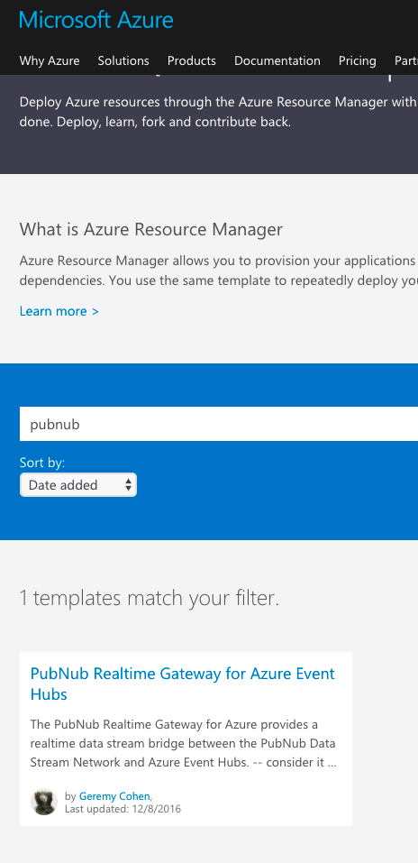 PubNub Azure Event Hubs demo-5