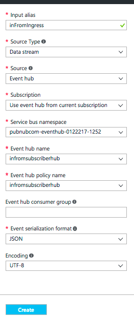 PubNub Azure Event Hubs Demo