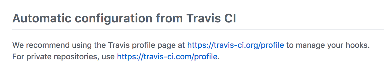 GitHub Travis Automatic Configuration