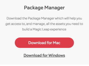 Magic Leap Package Manager Download