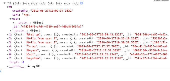 Fixed JSON message structure for Gifted Chat