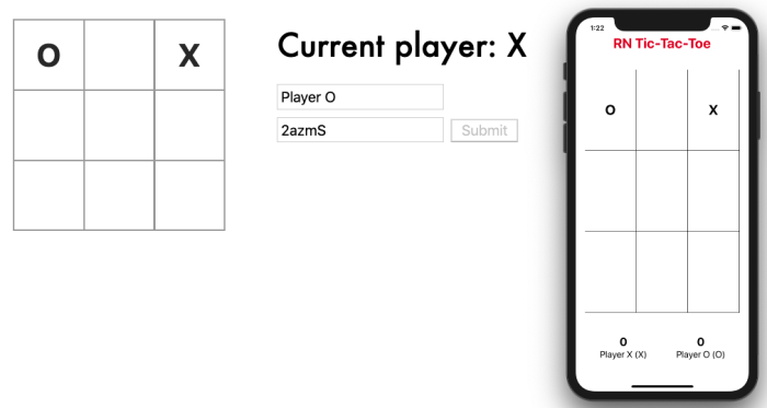 Online Multiplayer TIC TAC TOE with React Native and AWS Amplify
