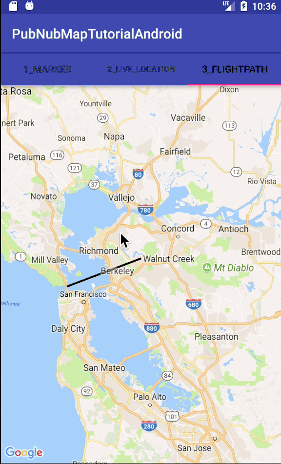 Google Maps API Flight Paths