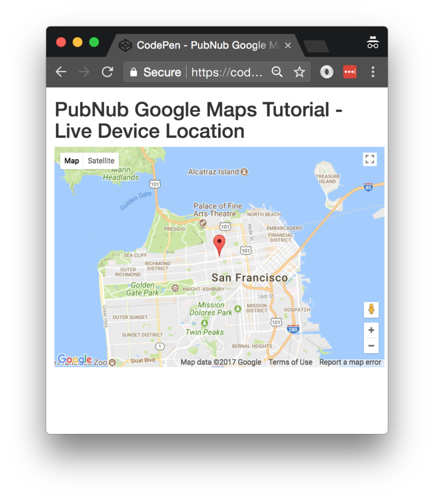 Location – Geolocation Tracking with Google API (2/4) | PubNub