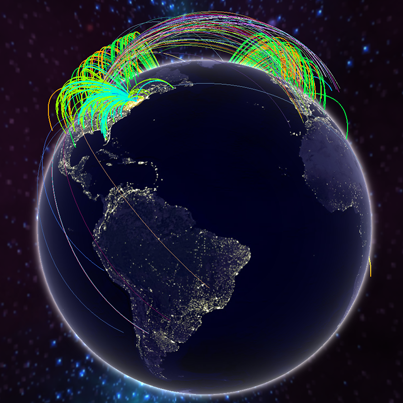 Globe WebGL Visualizations