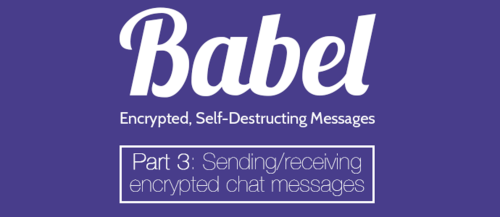 Sending Encrypted Chat Messages