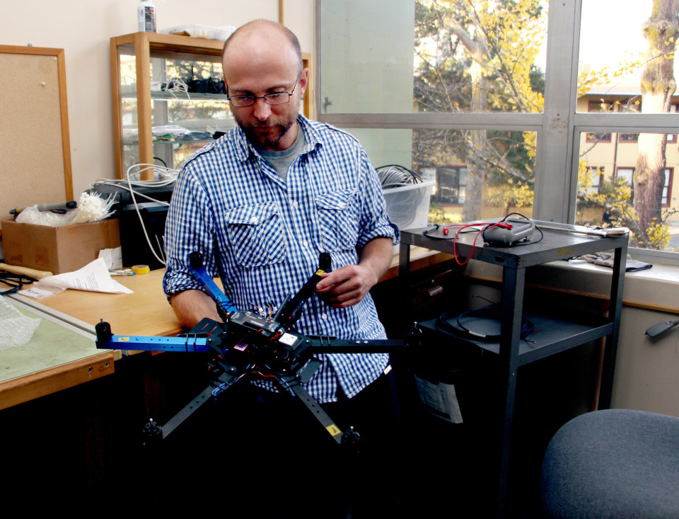 hexacopter being used to survey California landscapes