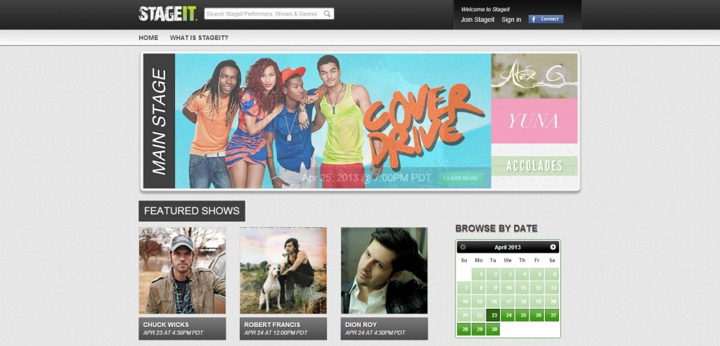Stageit Connects Music Fans to Artists in Real time
