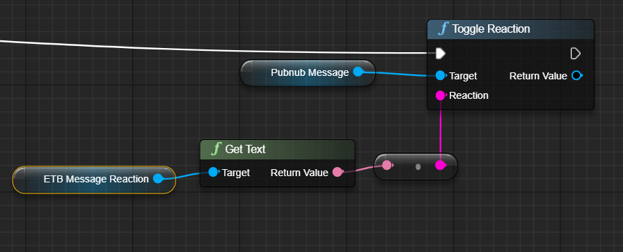 Unreal Chat SDK Toggle Reactions