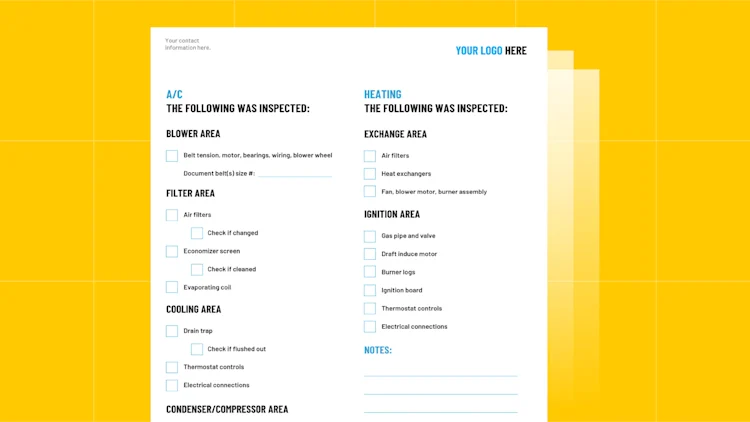 Free HVAC Maintenance Checklist