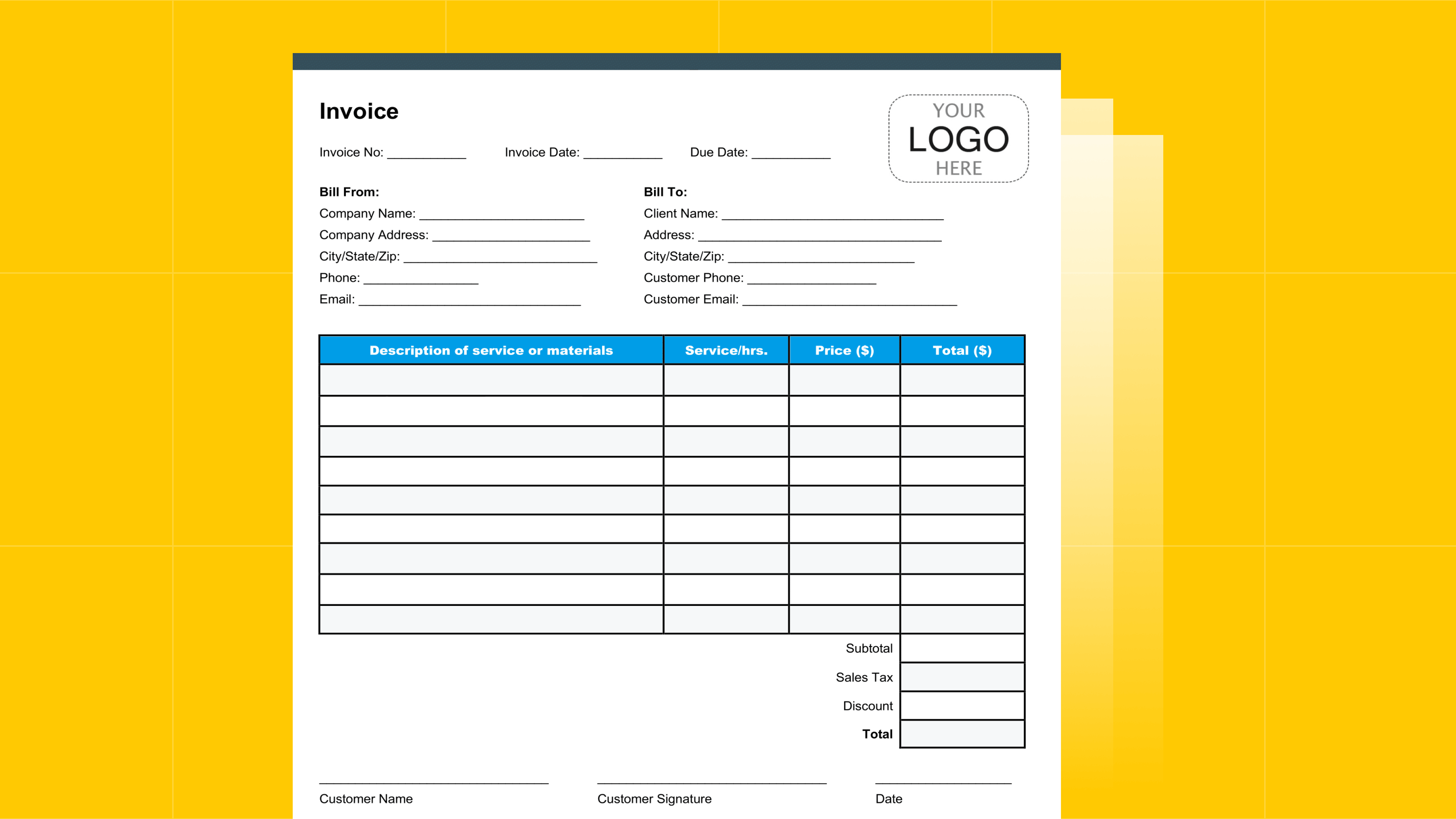Plumbing Invoice Template: Free PDF Download