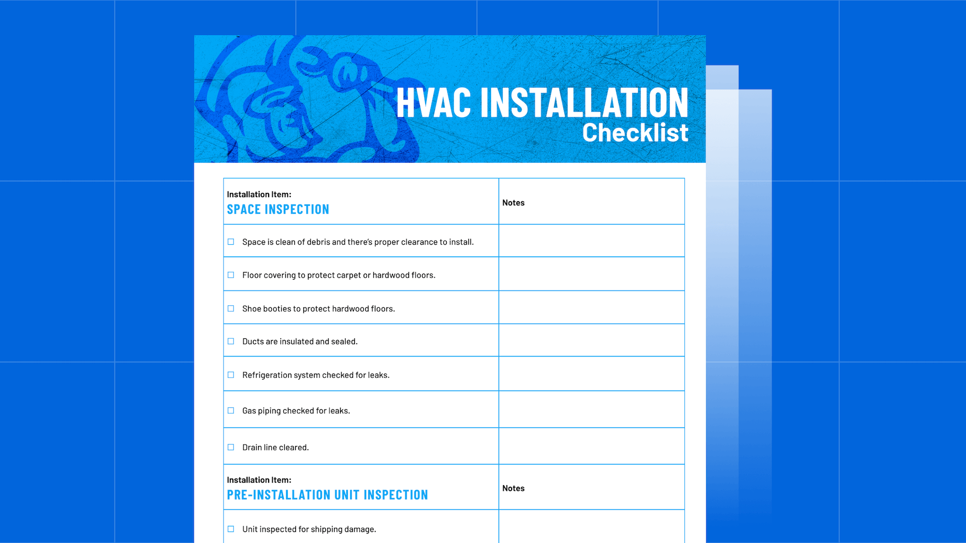 HVAC Installation Checklist: Free PDF Template
