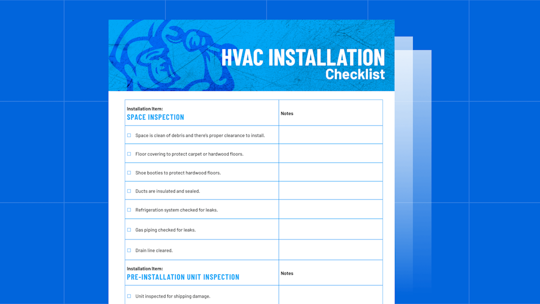 HVAC Installation Checklist: Free PDF Template
