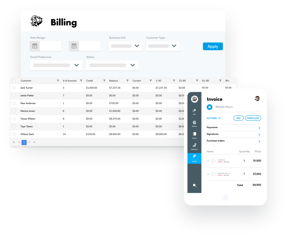 ServiceTitan's Invoice and Billing Feature