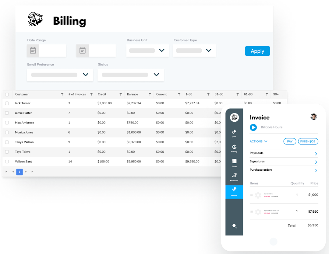 ServiceTitan's Invoice and Billing Feature